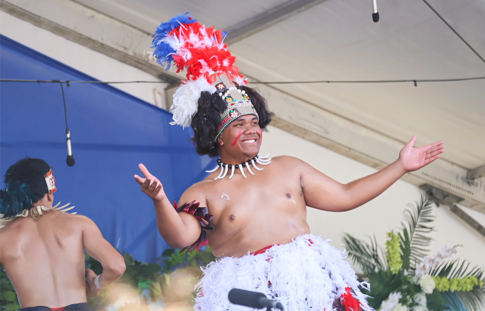 Honouring the culture - Sacred Heart on stage at Polyfest