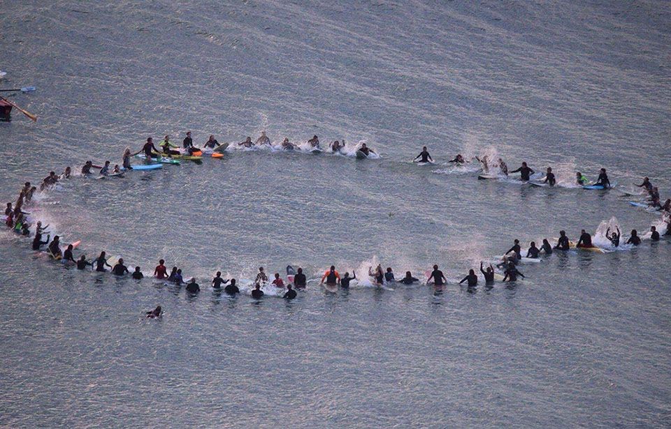 Piha paddle-out for peace in the wake of Christchurch tragedy