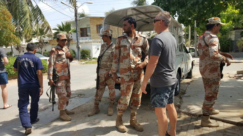 Kiwi lifeguards get armed guards in Pakistan