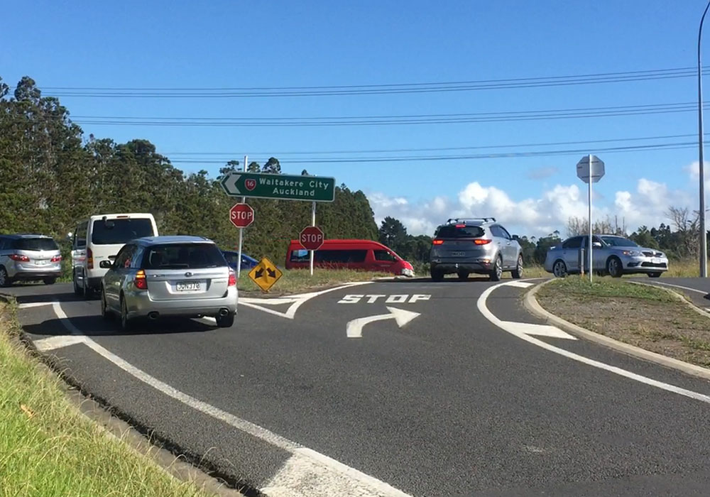 LOCALS HAVE BEEN WAITING AWHILE FOR SAFETY IMPROVEMENTS ON THIS BUSY SH16 SECTION. PHJOTO: LUCY MCCONNELL