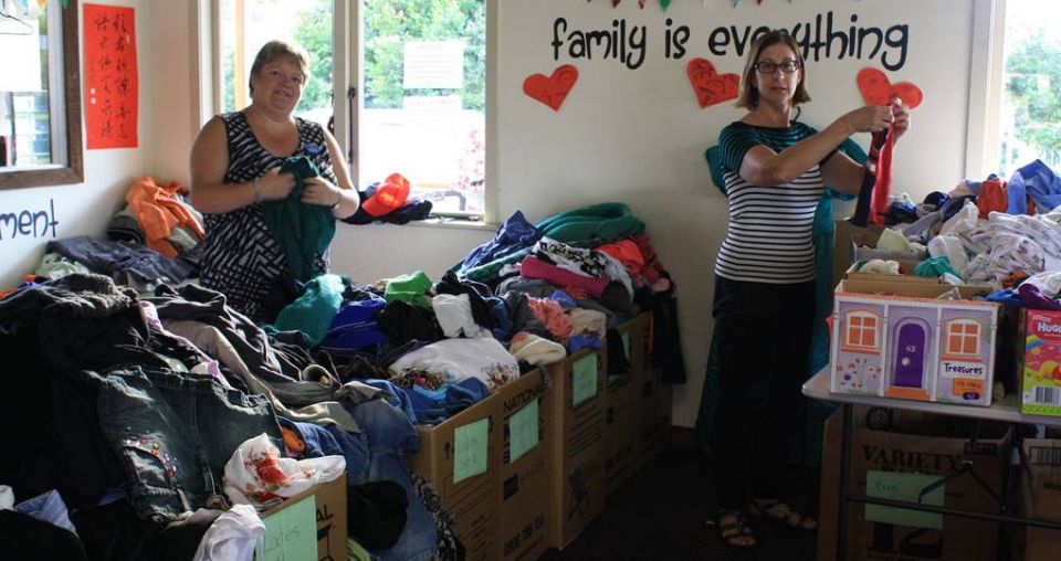 Freebies draw families to Clevedon Village